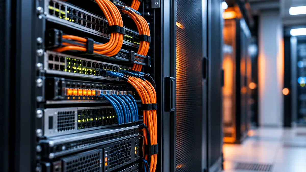 Moderne IT-Infrastruktur mit Server- und Netzwerktechnik